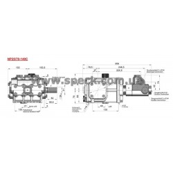 схема насоса Speck NP25/70-140C