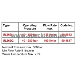 Байпасный клапан Speck UL 262/2 характеристики